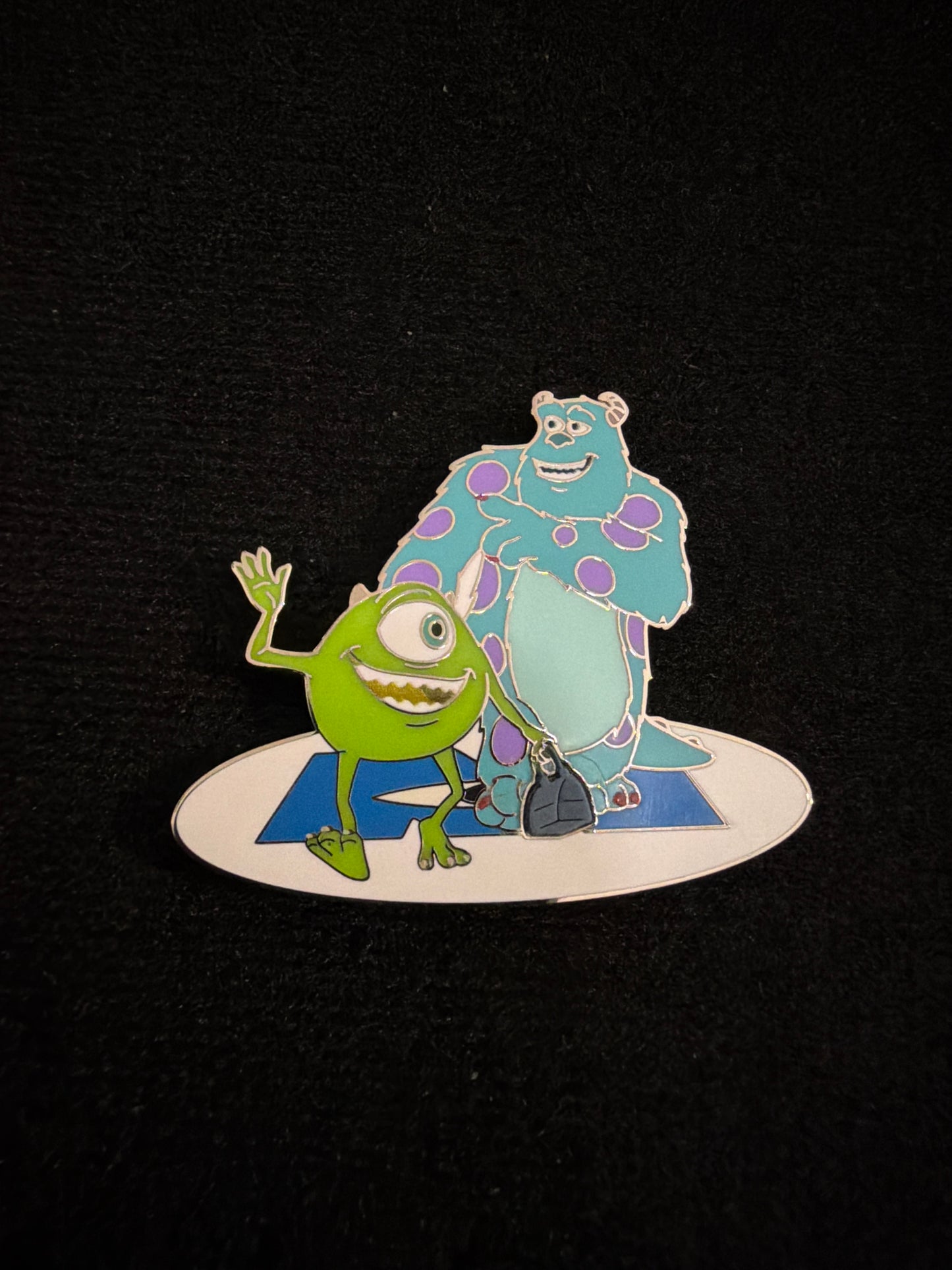 2025 Disney Parks Pixar Monsters, Inc. Logo Mike Wazowski & Sulley OE Pin
