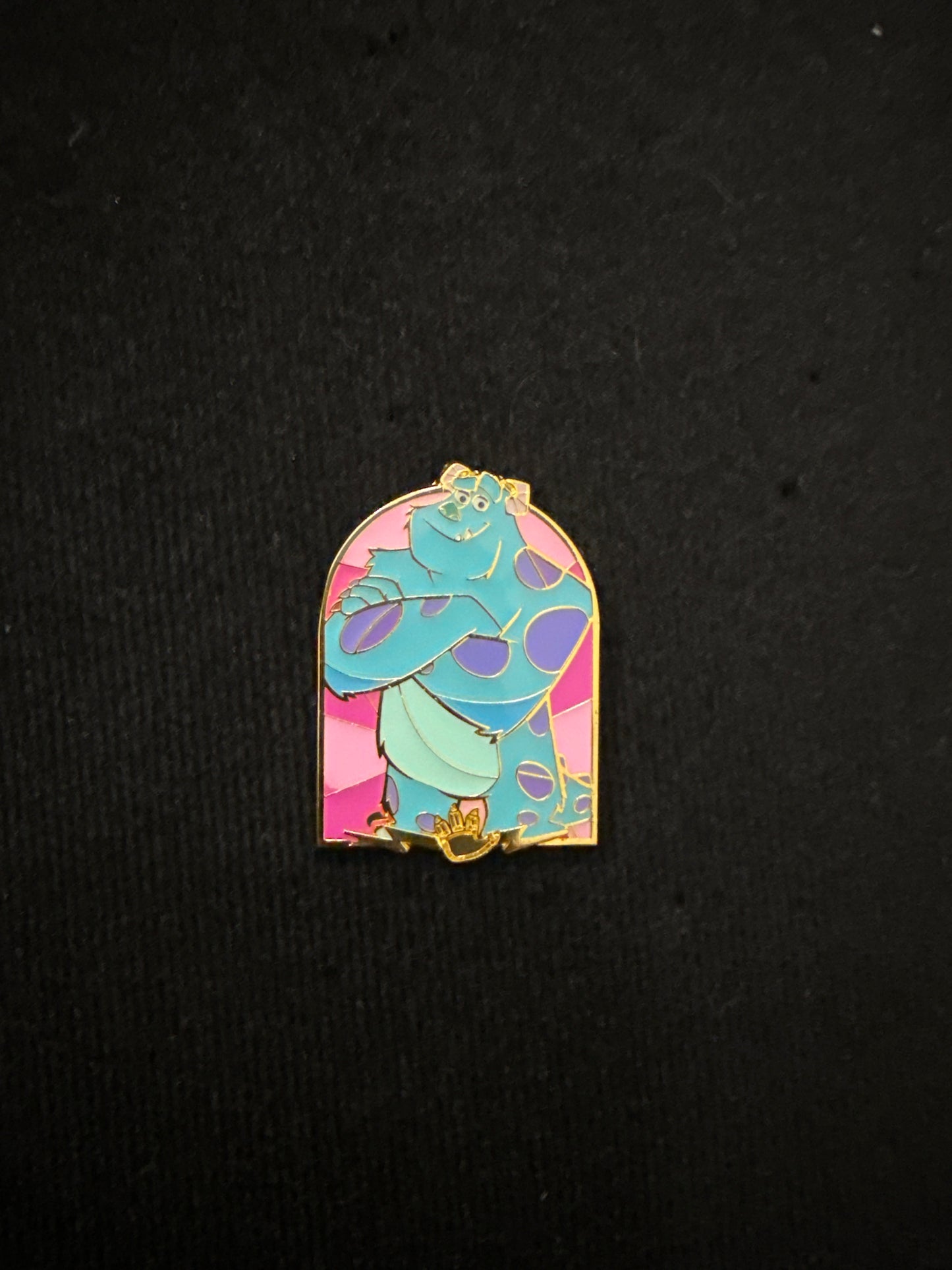 Loungefly Sully Stained Glass Enameled Pin