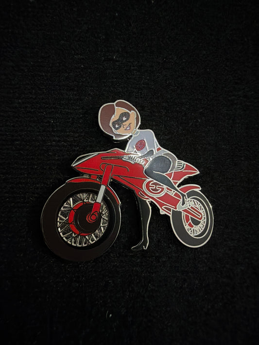 Elastigirl - Riding Red Motorcycle - Helen Parr - Incredibles 2023 Disney Pin