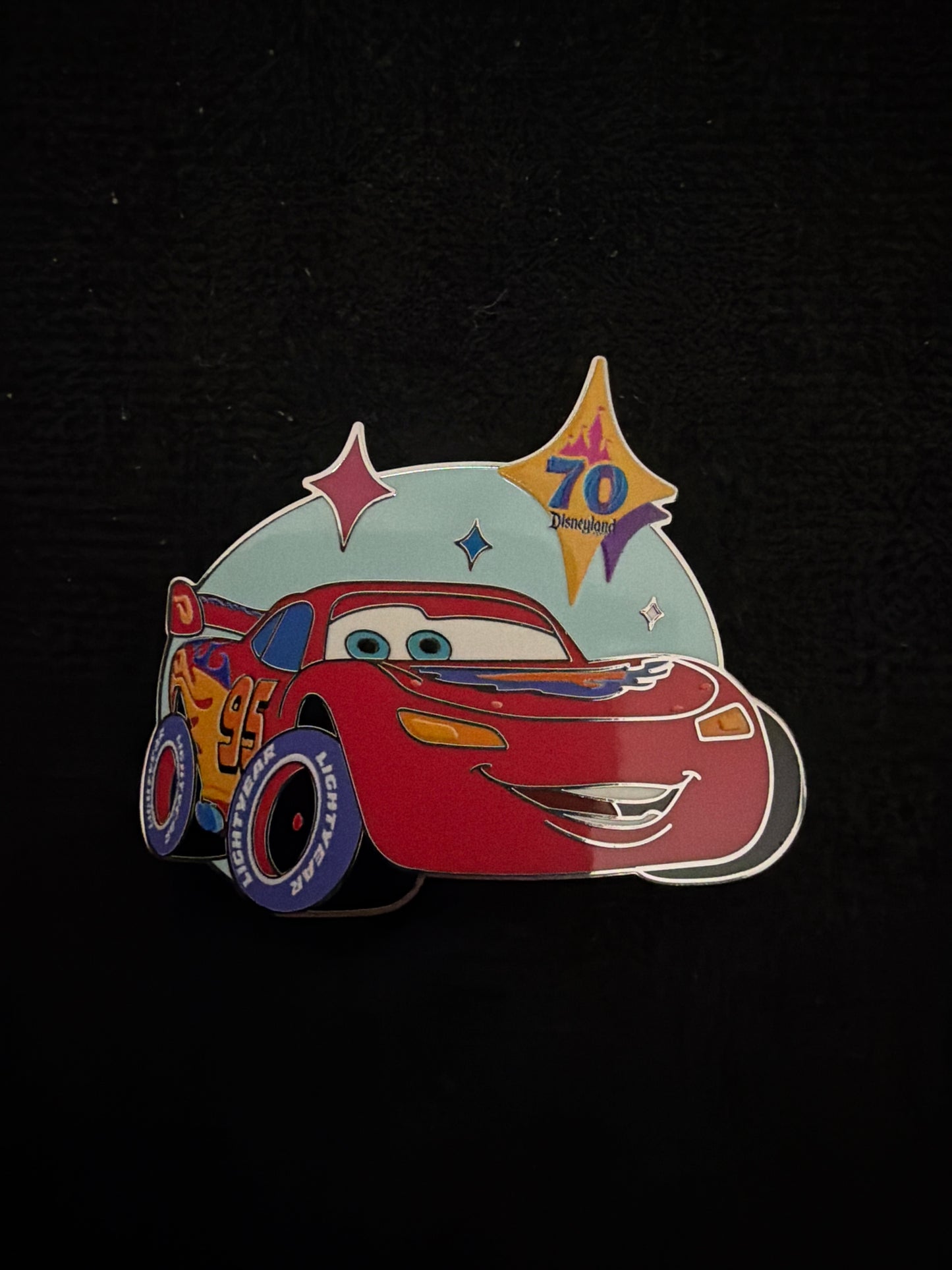 2025 Disneyland 70th Anniversary Mystery Box Pin Lightning McQueen Cars
