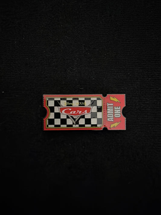 Disney Pixar Loungefly Cars Movie Ticket Admit One Mystery Pin