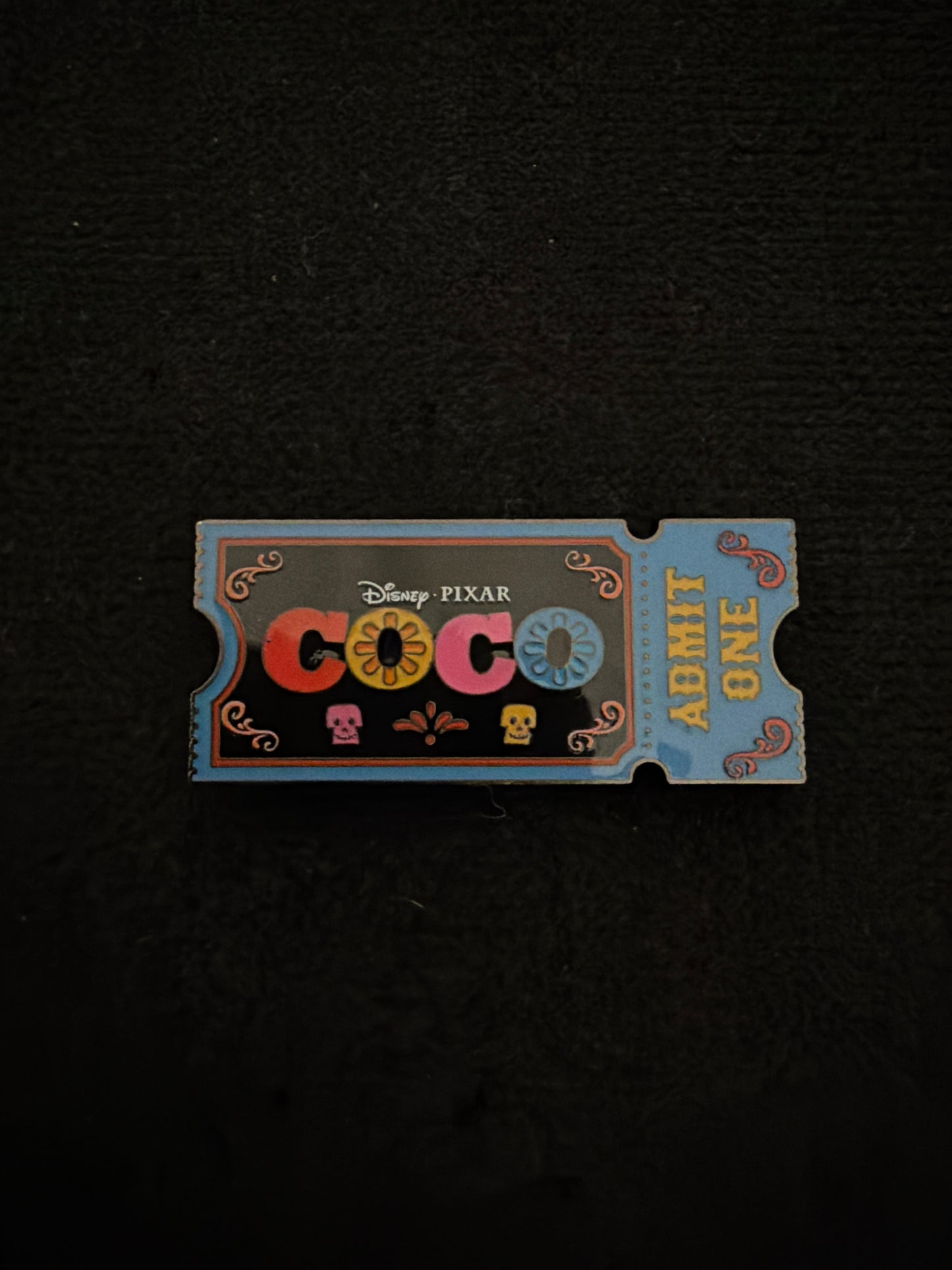 Disney Pixar Loungefly Coco Movie Ticket Admit One Mystery Pin