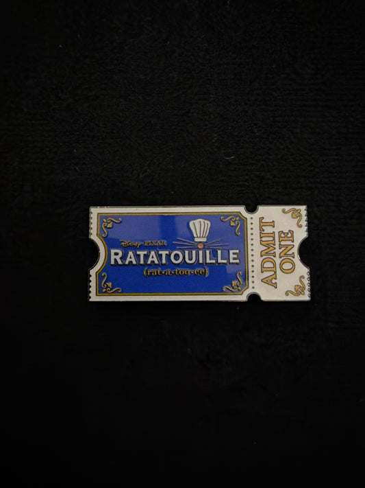 Disney Pixar Loungefly Ratatouille Movie Ticket Admit One Mystery Pin