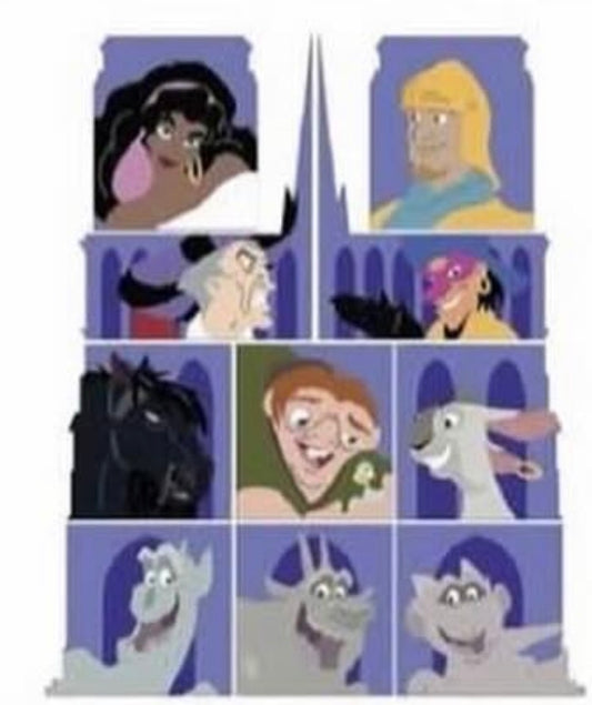 The Hunchback of Notre Dame Mystery Pin set