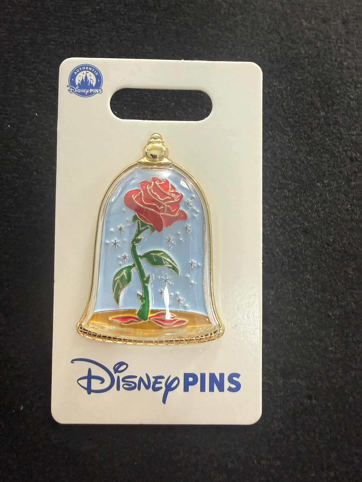 Beauty and the Beast Rose in Glass