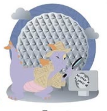 Epcot Figment Mini Jumbo Daring Detectives